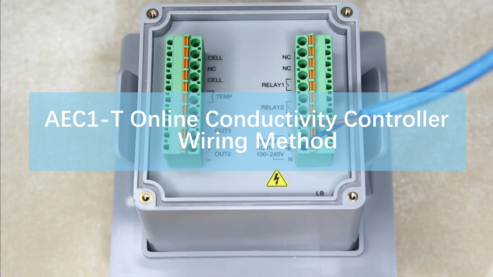 AEC1-T Online Conductivity Controller Wiring