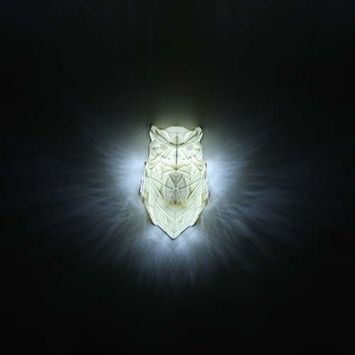 Luz de decoração de parede de coruja de arte moderna