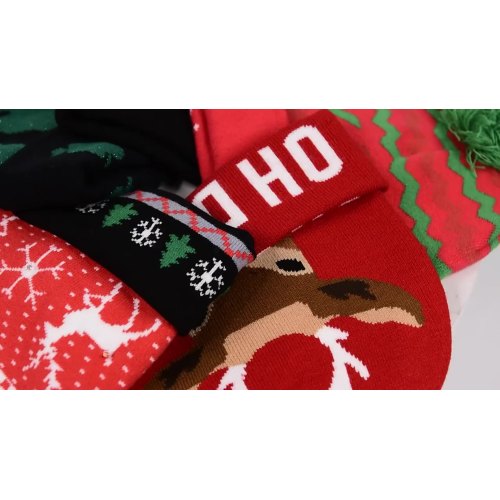 Acryl Jacquard Beanie Hat