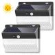 206 LED lampu dinding cahaya sensor solar