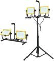 20,000 Lumen 200W Dual Head LED Work Light with Waterproof Lamp and Adjustable Tripod Stand1