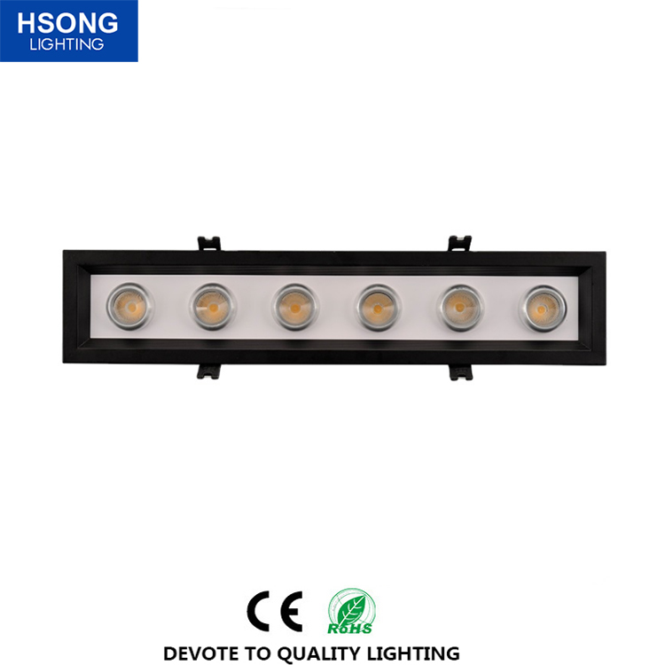 Hsong Lighting - Top quality aluminum led linear lighting led cob ceiling light recessed linear light 28W LED Linear lights1