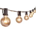 25 Feet Black Outdoor String Lights G40 Globe Lights E12 Socket Clear Glass Bulbs Waterproof1