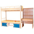 School Dormitory Bunk Bed with Drawers and Study Desk1