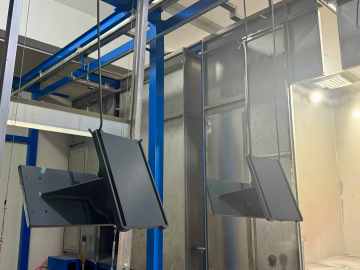 Automated Electrostatic powder spraying line