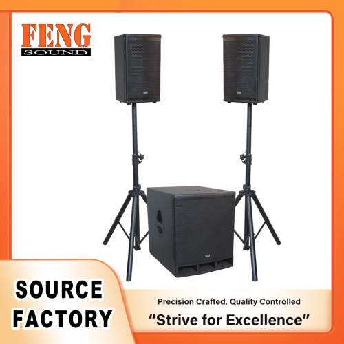 Taşınabilir Dizi Hoparlör Subwoofer Kombinasyonu | USB Bluetooth PA Hoparlör Sistemi ve Kompakt Sahne Sesi Hoparlör Seti