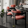Nouveau design meubles commerciaux Bate de restauration rapide en bois et corde chaise de restaurant à la main1
