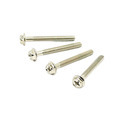 Phillips Hex Washer Head Machine Screw: Stainless Steel, Half Thread, Long Length, Zinc Plated, Black Nickel Finish - DIN M41