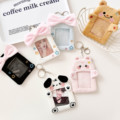 Cute K-Pop Plush Card Holders with Ballet Bow1