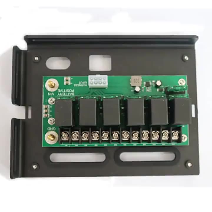 DC 12V 50A Switch لوحة التحكم متعددة الإضاءة قبل السلك 6Gang لوحة 1