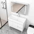 Modern Luxury Solid Wood Bathroom Vanity Cabinet with Lighting - Hot Sale1