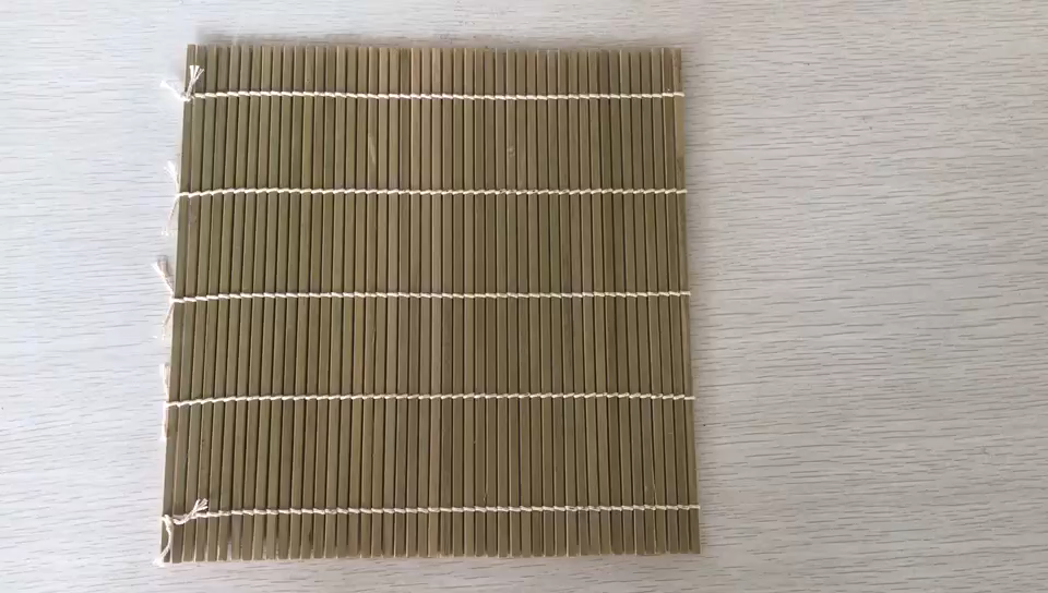 Chinese food grade eco-friendly individual packaging bamboo sushi roll mats curtain1