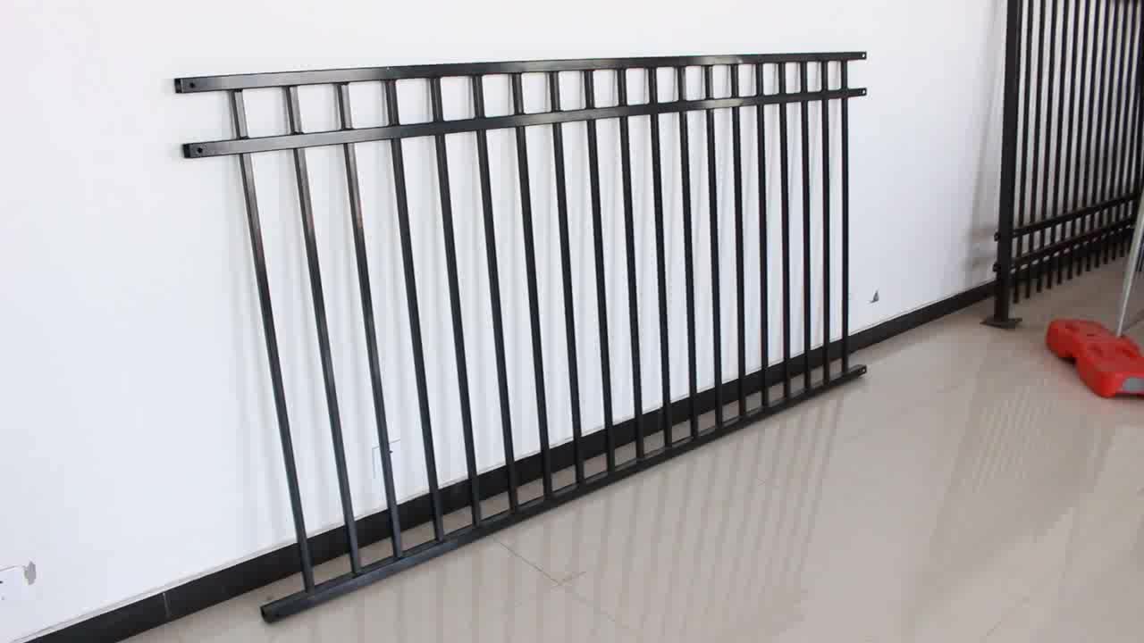 Reka Bentuk Baru Borong Reka Bentuk Prefabricated Iron Garden Fence1