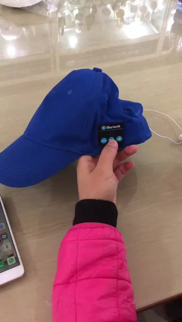 bluetoot chapeau sans fil sport musique jouer écouteur.mp4