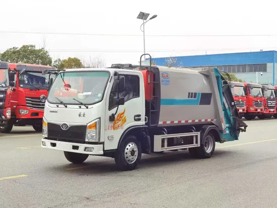 Trak Tolak Mampatan HOWO Sinotruk 4X2 6cbm yang cekap untuk Taman Perindustrian Kecil1