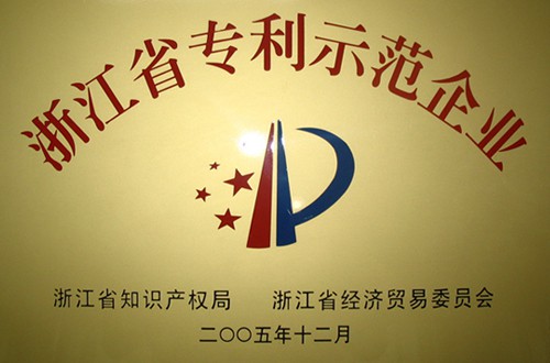浙江省专利示范企业