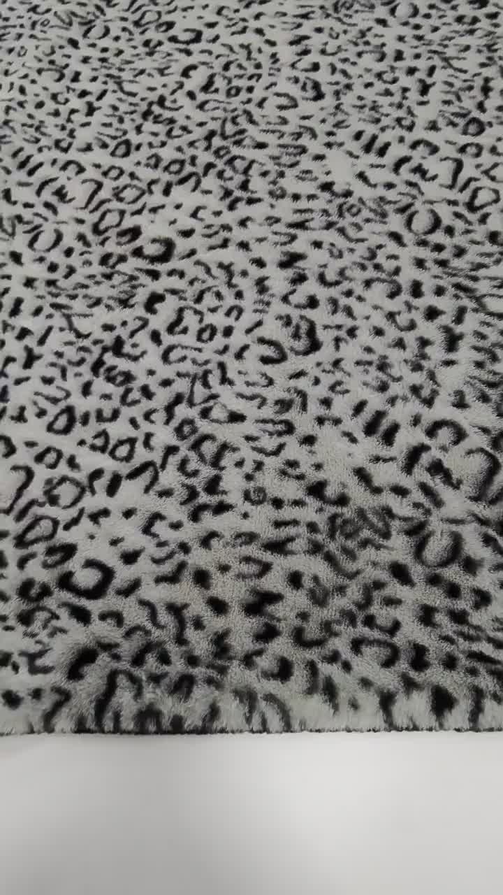 leopard Print Faux Fur Fabric