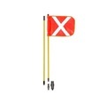 UTV Vehicle Warning Safety Whip with Reflective X Flag: Enhancing Safety on the Off-Road1