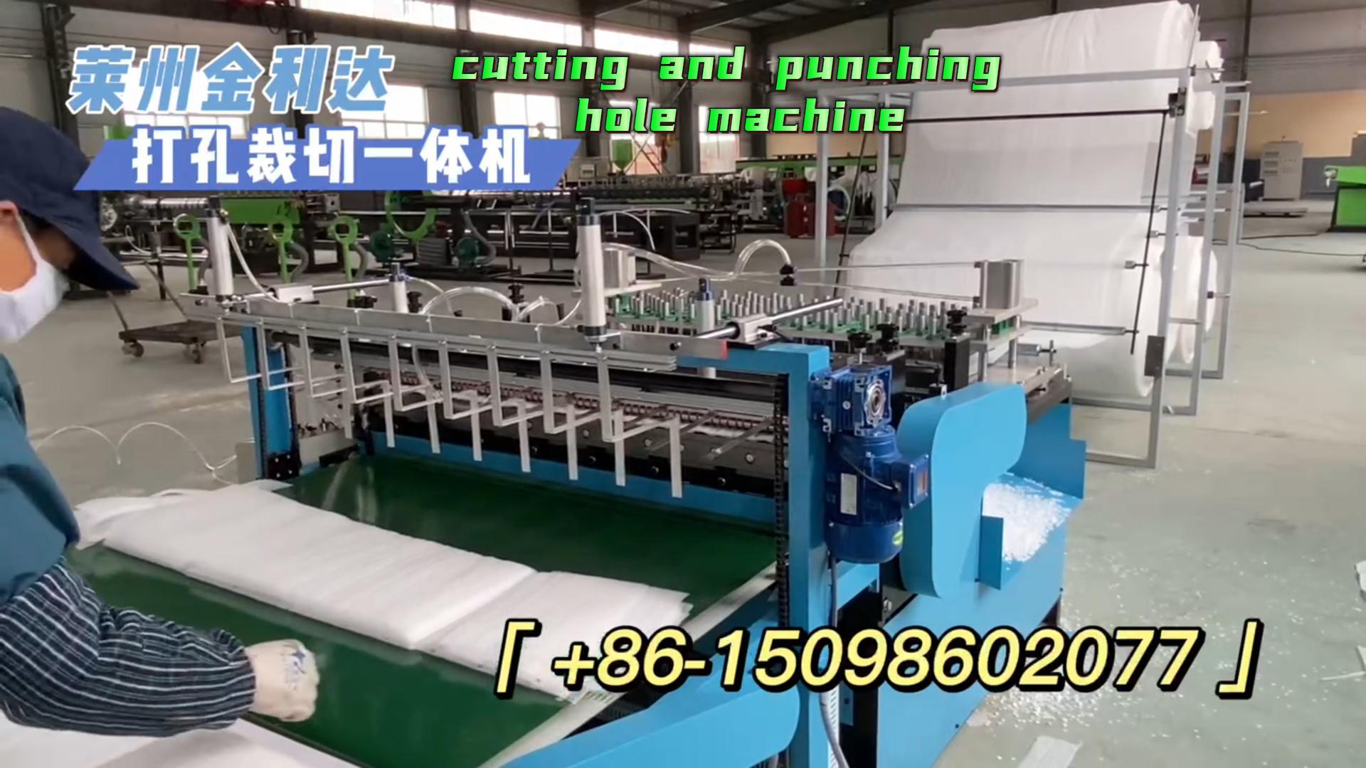 cutting and punching hole machine