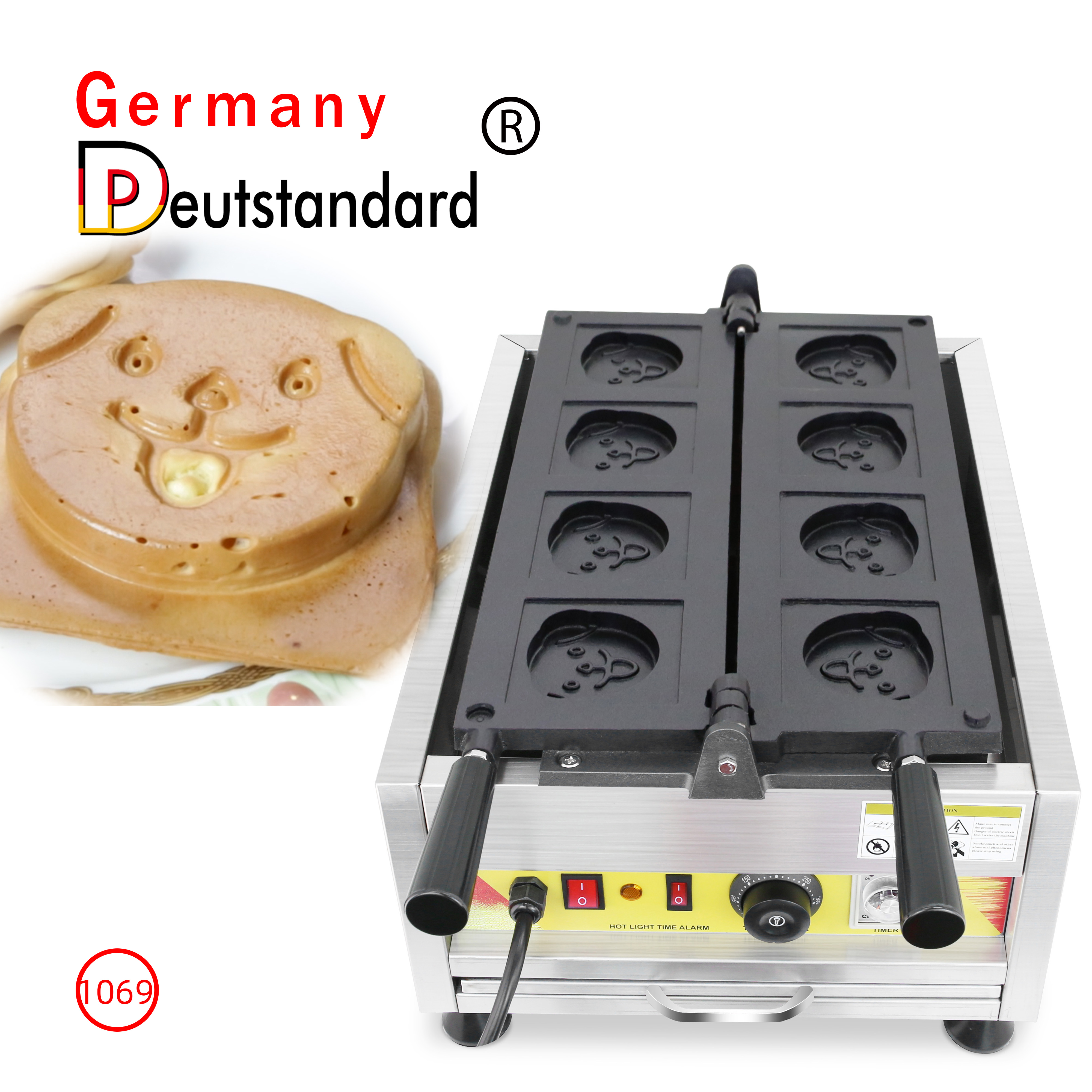 1069 hundförmige Waffelmaschine