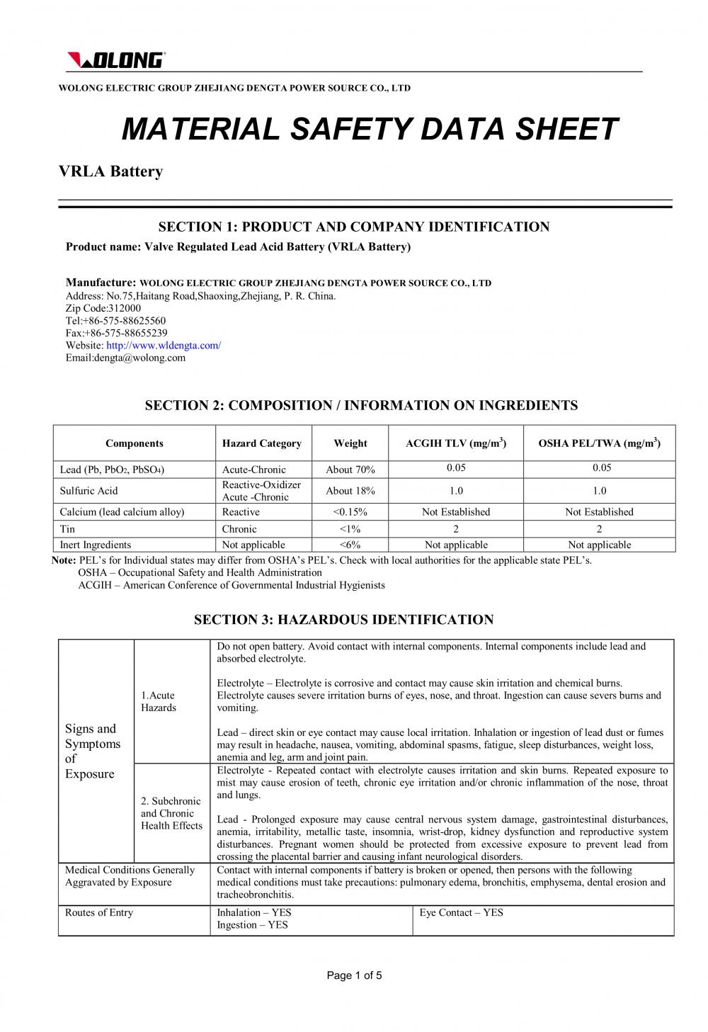 MSDS