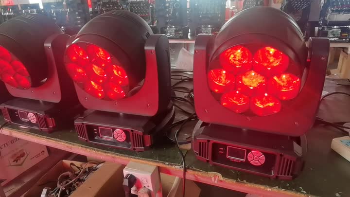 7PCS 40W LED移動ヘッド