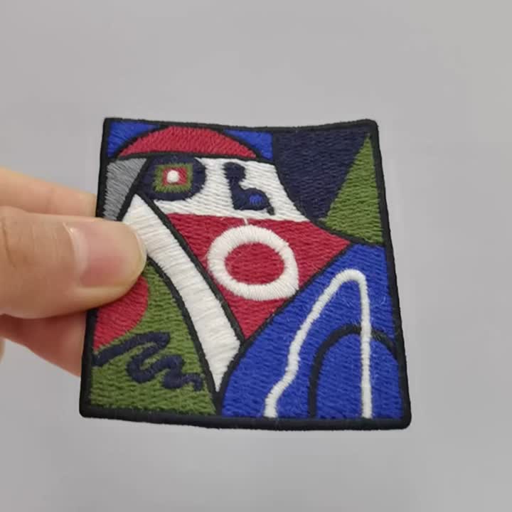 Lencana sulaman benang sulaman khas