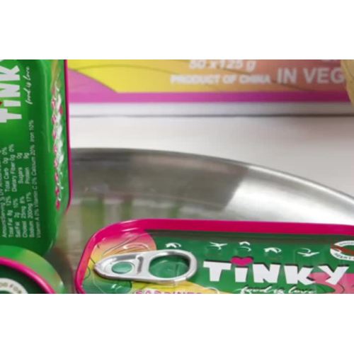 SARDINES IN VEGETABLE OIL(TINKY green)