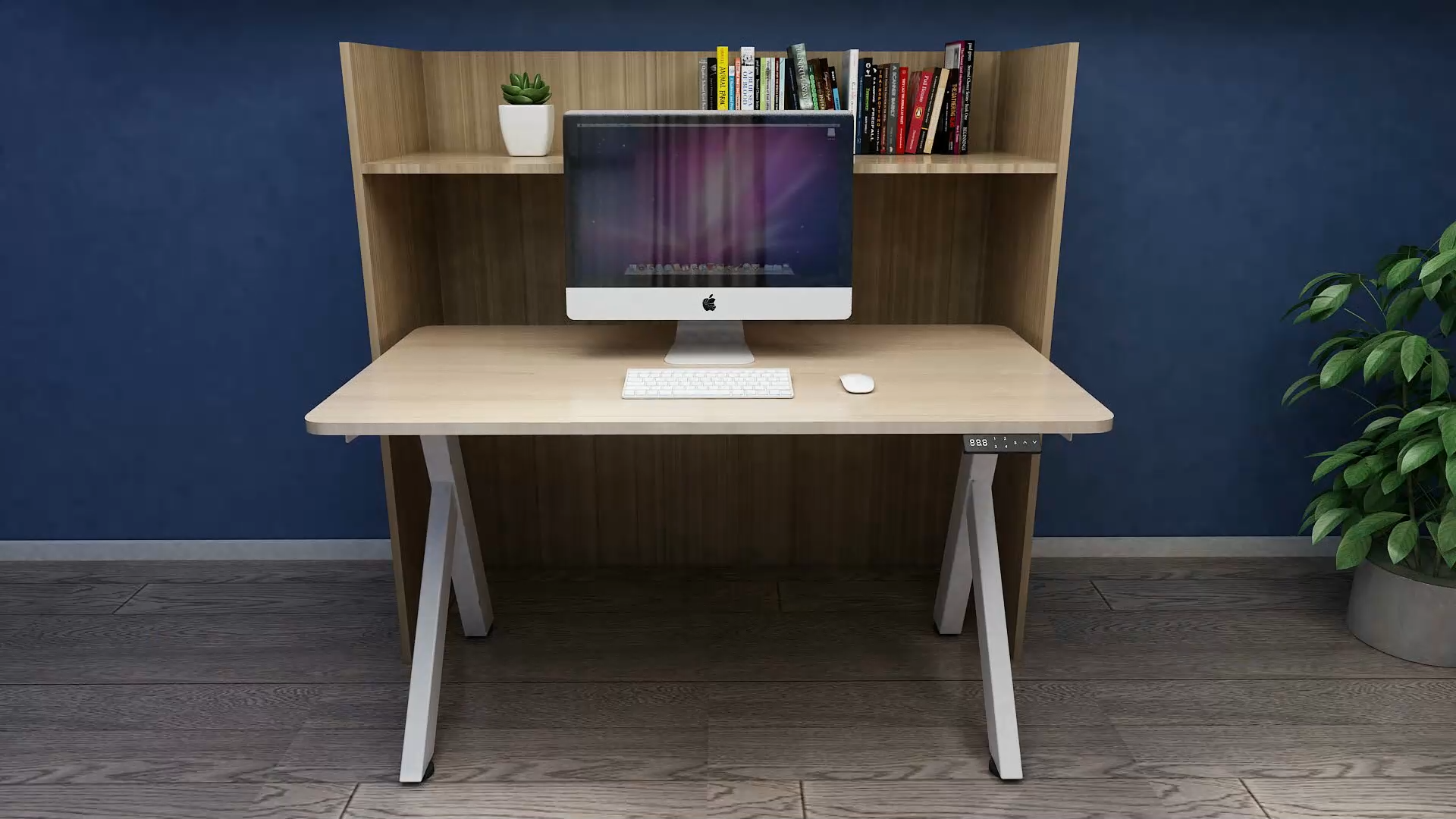 Neues Design y -förmiges einstellbares Höhenschreibtisch Sitzen Sie, um Workstation Office Tabletop Tabelle1 zu stehen.