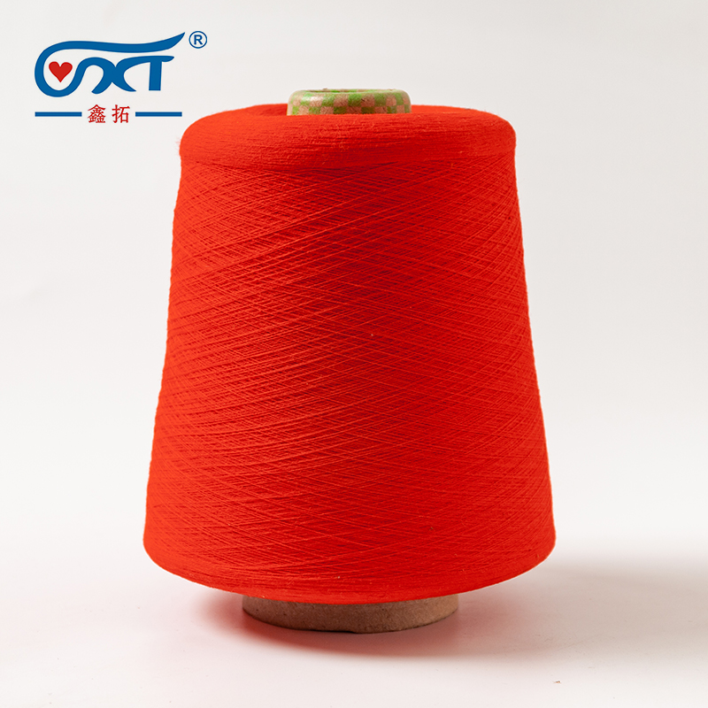 Raw red 100% Cotton Yarn Dyed Combed Cotton Skin-friendly