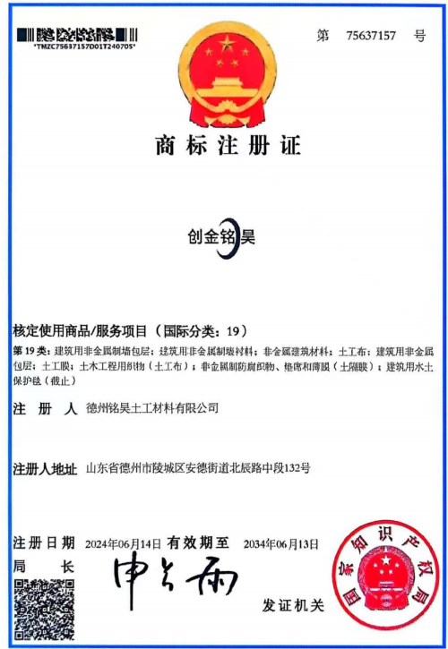 Trademark Registration Certificate