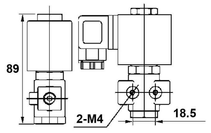 1/8'' 1/4'' M&M Type RD236 Brass Solenoid Valve 2 Way Normally Open 1