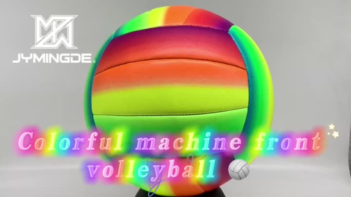 kleurrijke machine genaaid volleybal