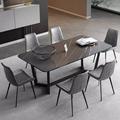 Muebles de restaurante Juego de comedor de comedor Mesa de comedor de mármol con 6 sillas para el hogar DT21361