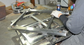 Stainless Steel Medical Cart Frame Chassis Welding