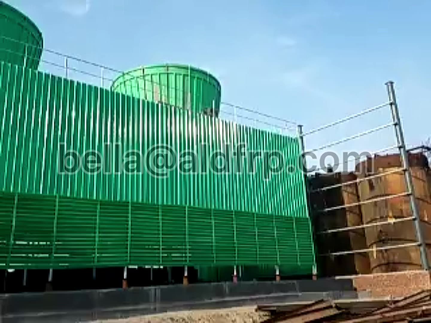 100 T อุตสาหกรรม FRP Round Water Cooling Tower1