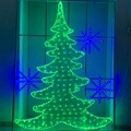 Exterior Waterproof Christmas Decorations: LED Pole Lights for Trees and Streets1