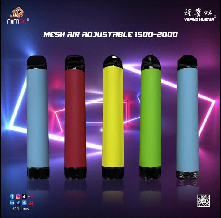 메쉬 공기 조정 vape 2000