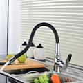Modern Design Black Mixer Faucet for Kitchen Sink with Flexible Hose - Wenzhou Manufacturer, China1