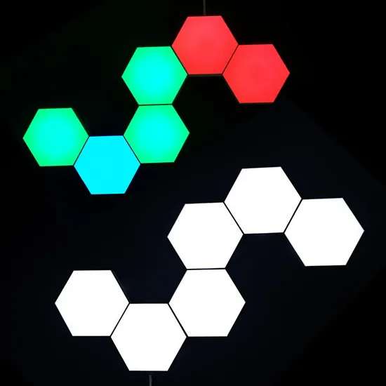 Lámpara de noche de empalme hexagonal para decoración interior1
