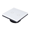 Waterproof Remote Control Touch Switch Panel 2 Gang 1 Way 433MHz EU/UK Standard1