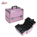 High-Quality Professional Makeup Train Case with Large Capacity for Fashion Cosmetic Storage and Organization1