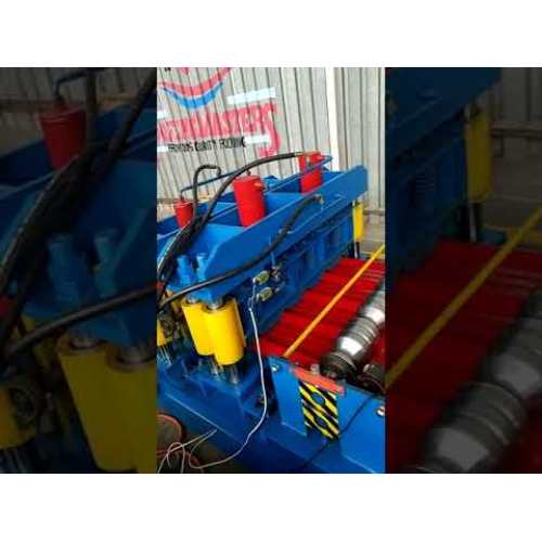 Iron sheet metal roof glazed tile sheeting rolling machine