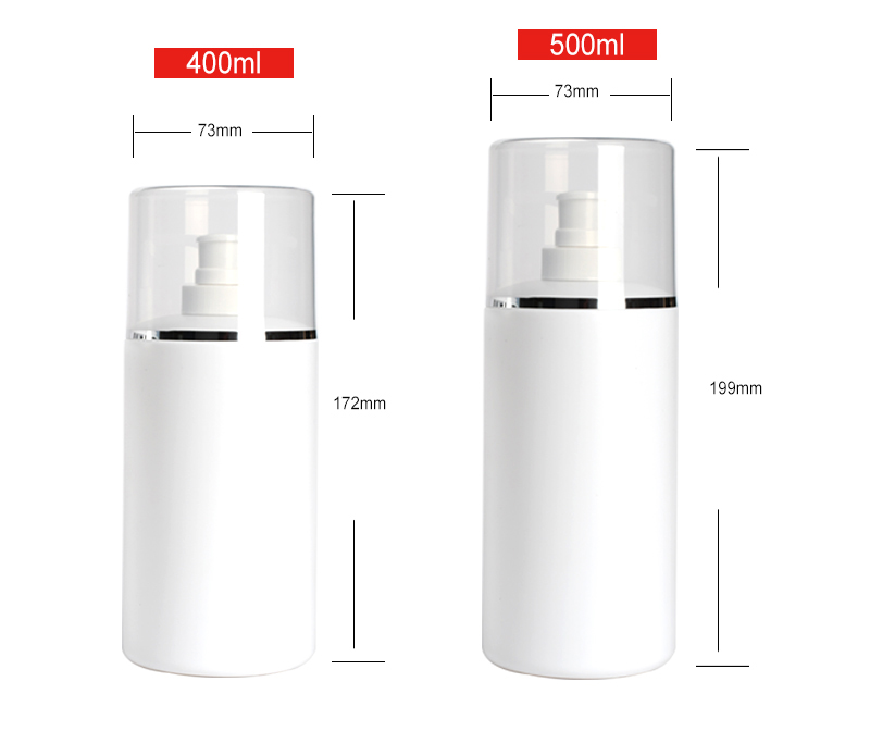 Cylinder Lotion Shampoo Pump Bottle for Skincare