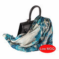 Custom Big Size 90x90 cm Digital Printing 100% Silk Scarves with Low MOQ1