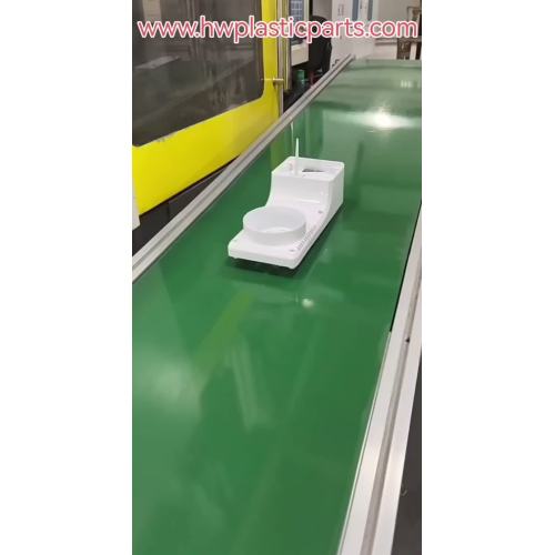 White Injection mold plastic base parts