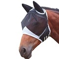 Breathable Soft Mesh Horse Face Cover with Eye Protection and Ears for Summer1