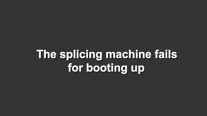 Can't open fusion splicer
