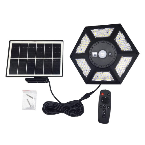 6 side solar hanging light