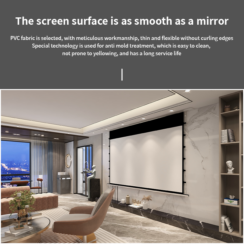 In-ceiling Motorized Screen for Commercial Spaces